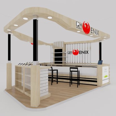 ออกแบบร้านมือถือ Phoenix Mobile ห้าง the Jass ลาดปลาเค้า กทม. 